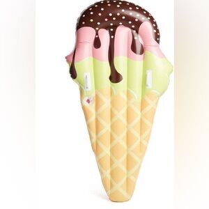 Ice Cream Cone Pool Float 4 Feet Air Mattress Floatie